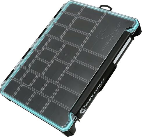 Evolution Fishing BallistiX Terminal Tackle Tray - Waterproof, Anti-Corrosion, One Hand Latch, Clear Lid, Lure Box, Tackle Storage in Saudi Arabia