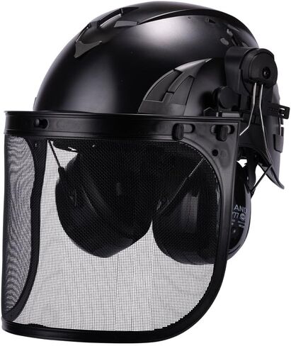 Land Helemts AeroPro ArborKit - Forestry Safety Helmet - Includes Earmuffs, Faceshield & Safety Helmet - Type I Class C Vented - ANSI/ISEA Z89.1 in Saudi Arabia