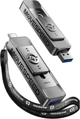 MOVE SPEED 1TB 1050MB/s Thumb Drive, Dual USB 3.2 & Type-C Ports USB Drive for iPhone 17 Mac, iPad, Android- Ideal for Creators, Photographers, Fast File Transfer in Saudi Arabia