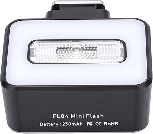 Camera Flashlight 5 Levels Adjustable Portable Flash for Video Photography, Selfies, and Live Streaming for Most Digital Cameras ABS 2500-6500K in Saudi Arabia