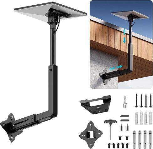 Starlink Mini Mount, Adjustable Starlink Mini X Wall Mount | Wall Mount for Starlink Mini with Telescoping Arm, Rustproof, Weatherproof for Concrete/Wood Walls, Starlink Mounts for Mini in Saudi Arabia