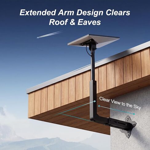 Starlink Mini Mount, Adjustable Starlink Mini X Wall Mount | Wall Mount for Starlink Mini with Telescoping Arm, Rustproof, Weatherproof for Concrete/Wood Walls, Starlink Mounts for Mini in Saudi Arabia