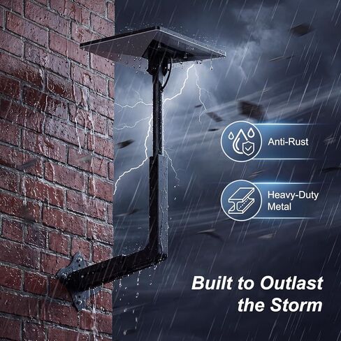 Starlink Mini Mount, Adjustable Starlink Mini X Wall Mount | Wall Mount for Starlink Mini with Telescoping Arm, Rustproof, Weatherproof for Concrete/Wood Walls, Starlink Mounts for Mini in Saudi Arabia