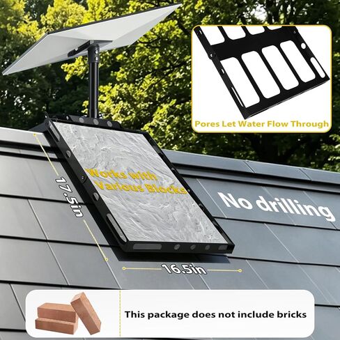 Gen 3 Roof Mount for Starlink, Adjustable Starlink Roof Mount, No Drilling Required Starlink Standard Kit, Include Pipe Adapter in Saudi Arabia