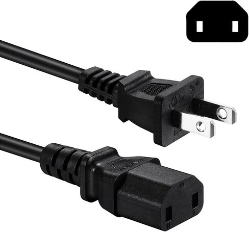 [UL Listed] 2 Prong AC Power Cord Compatible Sony PS4 Pro PlayStation 4 Pro, Xbox One, Xbox 360 Slim, 360 E Power Cable Replacement in Saudi Arabia