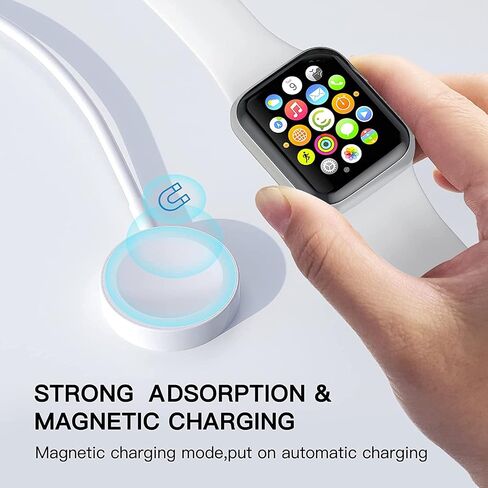 Fast Charging for Apple Watch Charger,2Pack PD USB C Fast iWatch Charger Block with 6FT Magnetic Wireless Cable for iWatch Charging Compatible with Apple Watch Series 11/10/9/8/7/6/SE2/5/4/3/2/1/Ultra in Saudi Arabia
