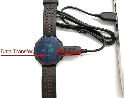2Pack Charging Cable Compatible with Garmin Lily/Lily2/Approach S20/G10 Forerunner 235/35/64/230/630/645/645 Music/735XT/Vivomove HR Watch（120cm+120cm） in Saudi Arabia