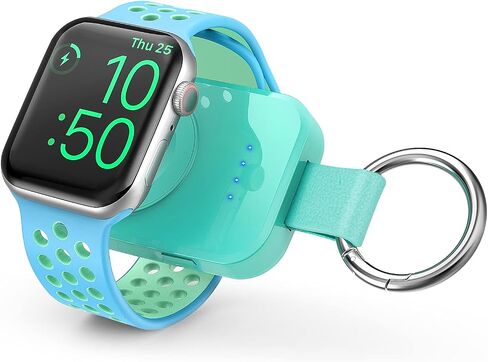 Portable Wireless Charger for Apple Watch,Travel Magnetic iWatch Power Bank | Compact Smart Charging, 1000mAh Battery, On The Go, Keychain Accessories, for iWatch Series 11/10/9/8/7/6/5/4/3/2/SE/Ultra in Kuwait