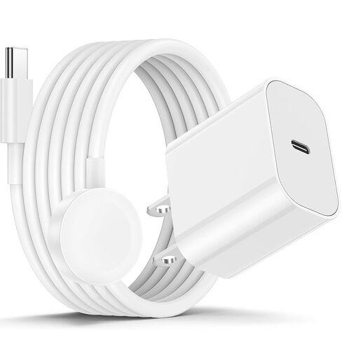 iPhone 17 16 15 Fast Charger and 10ft Type C to C Cable Cord Long, 20W USB C Charging Block Plug for Apple iPhone 17 Pro Max/17 Air/16 Pro/16 Plus/15 Pro/15 Mini/iPad Power Adapter Cube Brick/AirPods in Saudi Arabia