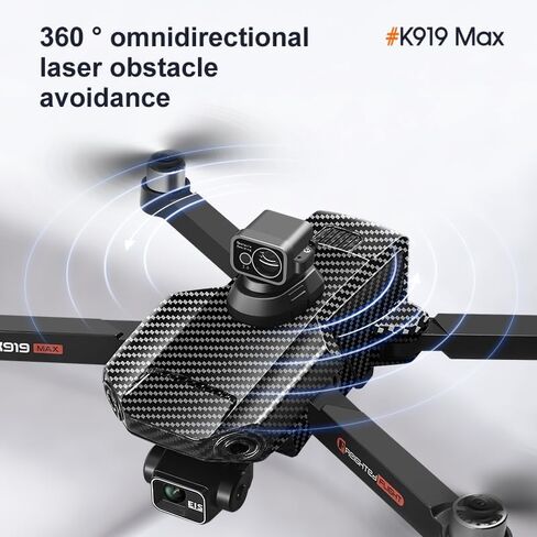 K919M GPS Drones with Camera for Adults 4K, RC Drones with 4.5" HD Screen | GPS Follow & Auto Return, Long Range Transmission, 60 Mins Flight Time, Brushless Motor, Under 249g in Saudi Arabia