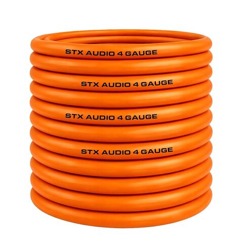 STX Audio SX4CXL - 4 Gauge Amplifier Wiring Kit, True Spec 4 AWG Power & Ground Cable, Dual ANL Fuse Holder with 150A & 200A Fuses, Complete RCA & Speaker Wire Install Kit in Saudi Arabia
