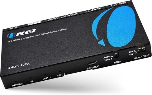 OREI 1x2 2.0 HDMI Splitter with Scaler Audio Extractor Up to 4K@60Hz, EDID in Saudi Arabia