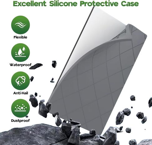 Starlink Gen 3 Protective Cover Case, Shockproof Silicone Protector Cover for Starlink Gen 3 Standard Satellite Dish-Anti Hail,UV Resistant, Impact Protection for Roof,Impact Resistant to Rocks(Gray) in Saudi Arabia