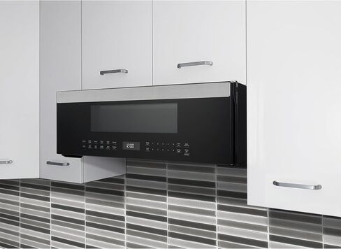 GE Profile 30" Over-the-Range Low Profile Microwave, 1.2 Cu. Ft., 1000 Watts, 400 CFM Hood Vent, LED Lighting, Auto Defrost, Installer-Friendly, Stainless Steel, UVM9125STSS in Saudi Arabia