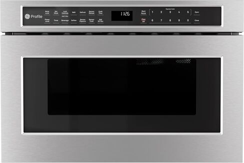 GE Profile PWL1126SWSS 1.2 Cu Ft Microwave Drawer, 1000W, Sensor Cooking, Easy-Glide Drawer, Touch Controls, Stainless Steel in Saudi Arabia