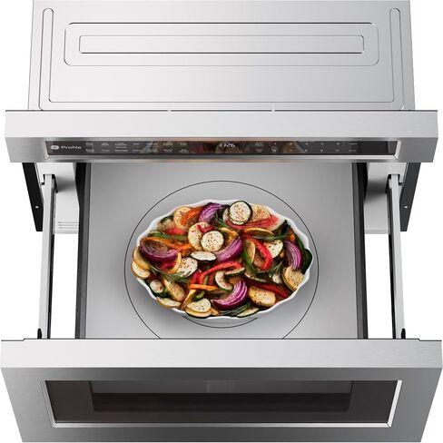 GE Profile PWL1126SWSS 1.2 Cu Ft Microwave Drawer, 1000W, Sensor Cooking, Easy-Glide Drawer, Touch Controls, Stainless Steel in Saudi Arabia