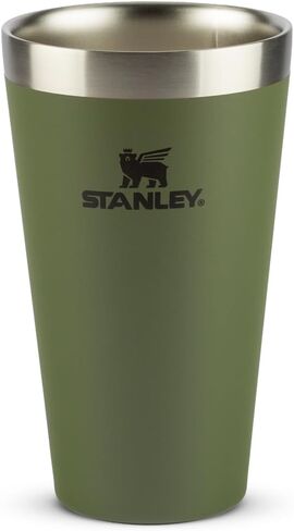 STANLEY Adventure Stacking Beer Pint Glass | Stackable Drinking Cup for Cold Beverages | Dishwasher Safe | Insulated Stainless Steel Tumbler | BPA-Free in Saudi Arabia