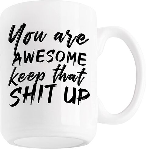 NoCry "Need Coffee 15 oz White Ceramic Coffee Mug — Novelty or Office Mug | Unique Funny Gag Gift For Men & Women, Present for Dad & Brother, Inspirational Quote Desk Decor, Mug for Boyfriend & Husband in Saudi Arabia
