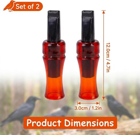 2Pcs Crow Call, Crow Caller to Attract Crows, Crow Whistle for Hunting and Birdwatching, Professional Crow Caller with Realistic Sound, Hunting Ideal Gift for Outdoor, Professional, Beginners in Saudi Arabia
