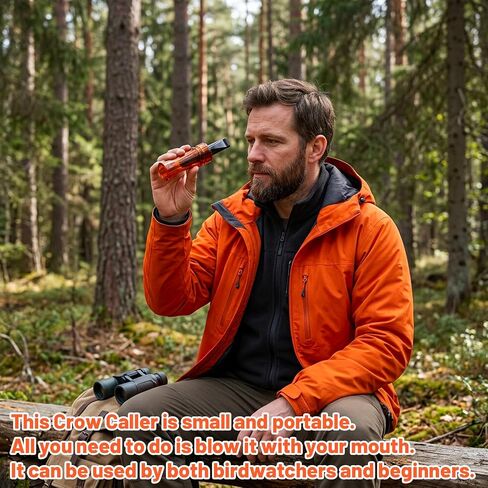 2Pcs Crow Call, Crow Caller to Attract Crows, Crow Whistle for Hunting and Birdwatching, Professional Crow Caller with Realistic Sound, Hunting Ideal Gift for Outdoor, Professional, Beginners in Saudi Arabia