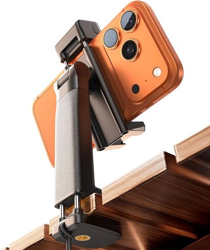 LISEN Airplane Travel Essentials (LED) Phone Stand Holder for Desk Cruise Ship Essentials 2026 Mount Airplane Gadgets Women Men Long Flight Accessories Photographic Lighting Flash Tubes Kids Gifts | Cold Shoe and 1/4" Screw, 360° 180° Tilts Adjustable Cel in Saudi Arabia
