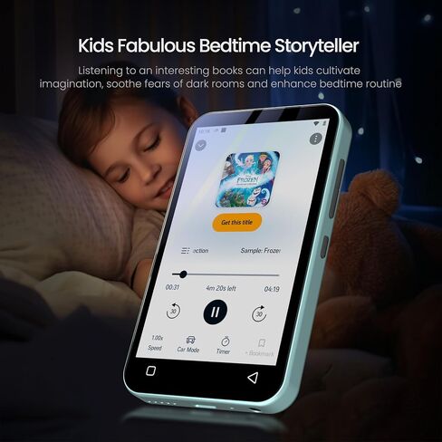 TIMMKOO 80GB Kids MP3 Player with Bluetooth, Parental Controls, Pre-Installed Spotify, Audible, 4" MP4 Player (Teal) in Kuwait