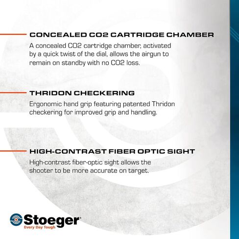 Stoeger XRD50 .50 Caliber CO2 Powered Less Lethal Kinetic Launcher | CO2 Powered .50 Caliber Non Lethal Kinetic Projectile Launcher with 6-Shot Capacity, Training, Home & Personal Defense in Saudi Arabia