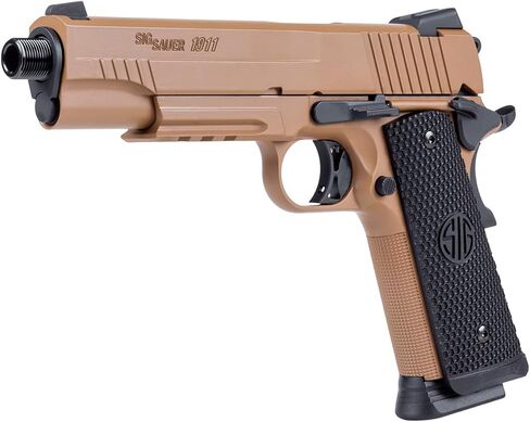 Sig Sauer 1911 Emperor Scorpion CO2-Powered Air Pistol | 4.5mm Steel BB Caliber Semi-Auto Gun with 17rd BB Mag, CO2 Cartridges Not Included in Kuwait