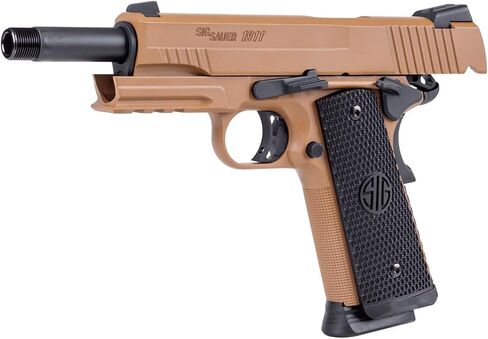Sig Sauer 1911 Emperor Scorpion CO2-Powered Air Pistol | 4.5mm Steel BB Caliber Semi-Auto Gun with 17rd BB Mag, CO2 Cartridges Not Included in Kuwait