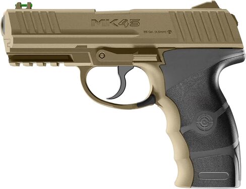 Crosman MK45 Semi-Auto CO2 BB Pistol - .177 Cal - 480 FPS - Tan | Co2 Powered Action - Semi-Auto Firing - Tan And Black Finish in Saudi Arabia