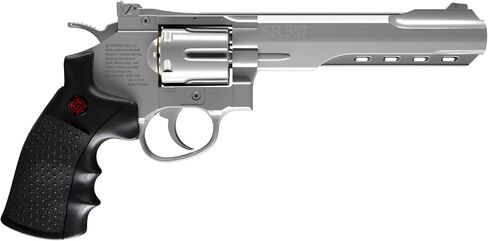 Crosman SR357 Full Metal CO2 BB Revolver - 6-Shot | Swing-Out Cylinder - Reusable Cartridges - Adjustable Rear Sight in Saudi Arabia