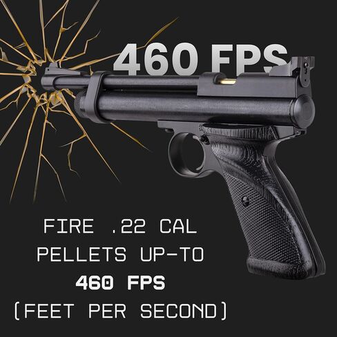 ArmyBoy Crosman 2240 CO2-Powered Air Pistol Kit – .22 Cal Pellet Gun Bundle with 175 Pellets, 10 CO2 Cartridges, Paper Targets & Safety Glasses in Saudi Arabia