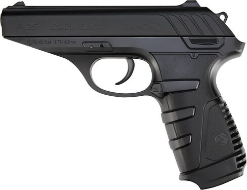Gamo P-25 Blowback CO2 Air Pistol - .177 Cal - 16 Pellet Magazine | Rifled Steel Barrel - Textured Grip - Reflective White-Dot Fixed Sights in Saudi Arabia