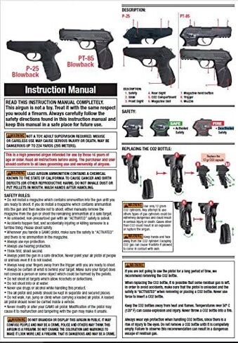 Gamo P-25 Blowback CO2 Air Pistol - .177 Cal - 16 Pellet Magazine | Rifled Steel Barrel - Textured Grip - Reflective White-Dot Fixed Sights in Saudi Arabia