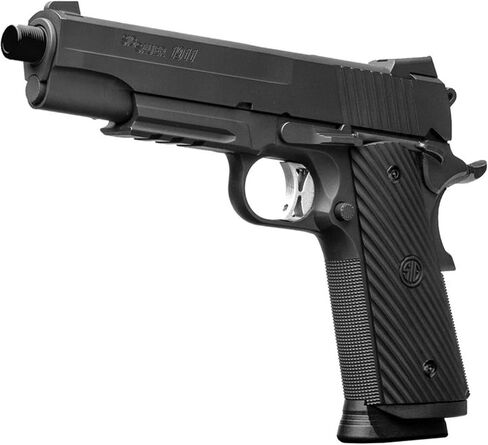 SIG SAUER 1911 TACOPS CO2 BB Air Pistol | Semi-Auto Blowback, 4.5mm (.177) Steel BB, 17rd Drop-Free Magazine, CO2 Powered, Full Metal Construction, Ambidextrous Safety in Kuwait