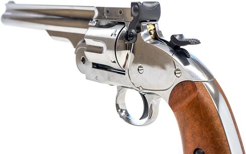 Airgun Schofield No. 3 Revolver .177 Ammo BB/Pellet Co2 Revolver Nickle Finish in Saudi Arabia