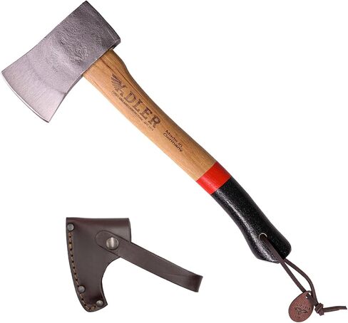 Adler 1919 The Long Splitter Full Size Axe Built for Splitting Logs (A10) | Made in Germany Splits Logs up to 10 inches Camping & Firewood Head 4-1/2 lb Handle 31.5 inches w/ Premium Leather Sheath in Kuwait