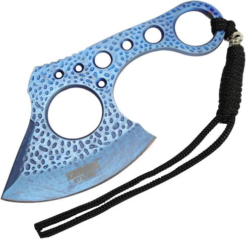 7" Blue Ti Color Throwing Hunting Tactical Axe Stainless Steel in Saudi Arabia