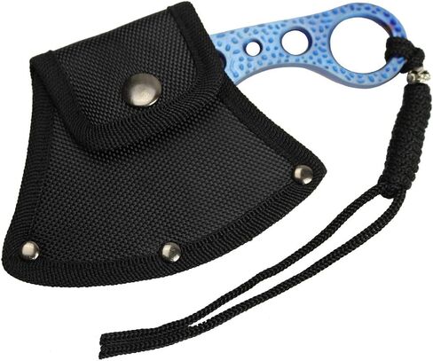 7" Blue Ti Color Throwing Hunting Tactical Axe Stainless Steel in Saudi Arabia