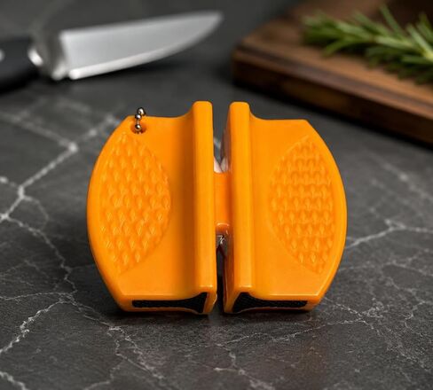 Keyfit Tools CobaltCeramic Knife Sharpener Dual Stage Cobalt Carbide & 2000g Ceramic Premium Quality Blade Sharpener ~Compact ~Floats ~Light Weight ~Easily Packable in Saudi Arabia