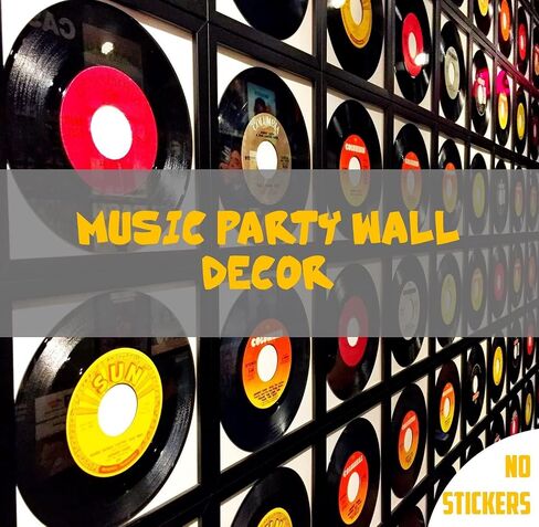 MINI ZOZI 12 inch Black Blank Vinyl Records Fake 10 PCS Aesthetic | Indie Aesthetic Room Decor or Home Decor on Wall for Bedroom or Living Room Music Studio Hip Hop Decorative Discos in Saudi Arabia