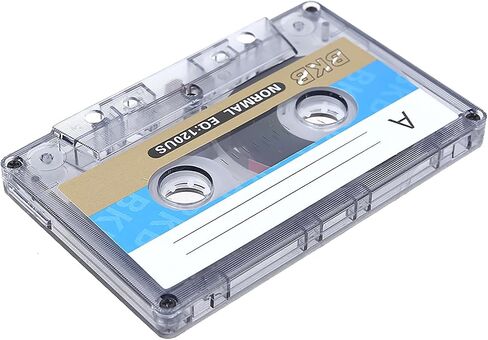Standard Sound Cassette Tape 90 Minutes Empty Tape for Voice, Music & Dictation, Works with Most Players in Saudi Arabia