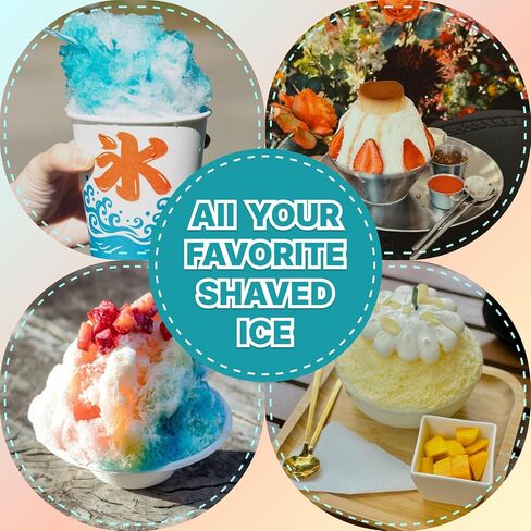 Shaved Ice Machine，Electric Crusher, Home Snow Cone Machine，2 Ice Molds | 2 Reusable Ice Mold Cups for Kids Parties, Family Gatherings, Snow Cones & Gifts, Easy Use, Stainless Steel Ice Shaver Blades in Saudi Arabia