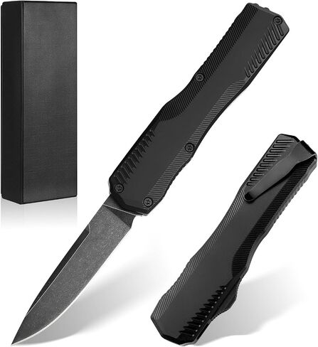 cckk 9000R Pocket Knife 3.3" Cpm-Magnacut Steel Anodized Aluminum Handle, Box Cutter Cool Sharp Folding EDC Knife with Clip,for Men Camping Hiking(Black) in Saudi Arabia