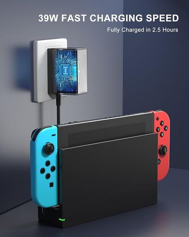 Dock Station for Switch/Switch OLED, Replacement 3-in-1 TV Dock Set with Original IC Module, AC Charger & High-Speed HDMI Cable for 1080P HD Output & Console Charging（Not Compatible with Switch 2） in Saudi Arabia