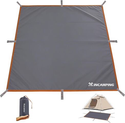 Tent Footprint,71" X 82.6" Waterproof PU 3000mm Camping Tarp - Foldable Picnic Blanket Sandproof Lightweight Ground Sheet Mat for Outdoor,Camping,Hiking,Beach,Tent,Park,Music Festival in Saudi Arabia