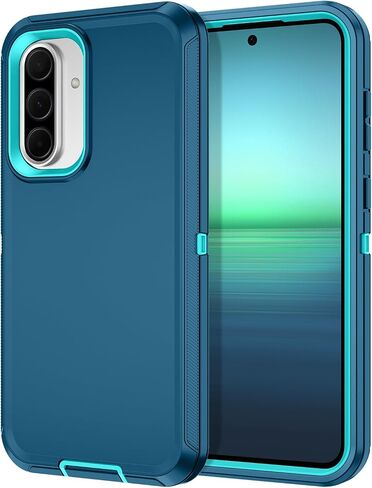I-HONVA for Samsung Galaxy A37 5G Case Shockproof Dust/Drop Proof 3-Layer Full Body Protection [Without Screen Protector] Rugged Heavy Duty Cover Case for Galaxy A37 5G,Turquoise in Saudi Arabia