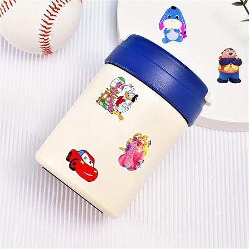 200Pcs Kids Stickers Pack Princess Stickers Cute Cartoon Characters Deals Movie Decal Childrens Decorative Sticker for Kids Teens Adults Waterproof Sticker for Water Bottle Laptop Luggage in Saudi Arabia