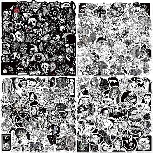 150PCS Horror Stickers Pack, Horror Movie Stickers, Horror Movie Gifts for Adults Teens, Waterproof Vinyl Scary Decals for Water Bottle, Laptop, Phone, Skateboard, Luggage, Cool DIY Decoration in Saudi Arabia