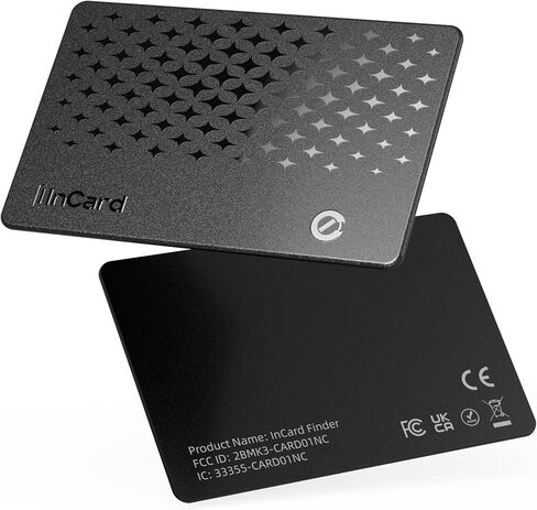 Wallet Tracker Card 0.06in Slim Tracking Card,10 Years Battery Bluetooth Smart Card,Android & iOS Wallet Tracker,Work with Apple Find My & Google Find Hub,IP68 GPS Tracker for Vehicles,Wallet,Keys in Saudi Arabia